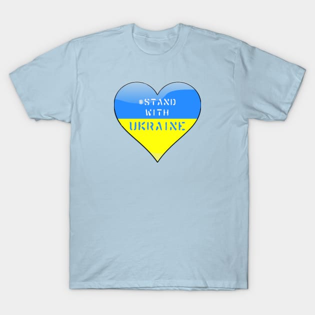 Stand with Ukraine T-Shirt by tashashimaa